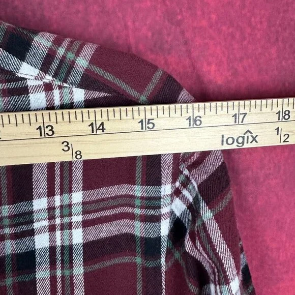 ST. JOHN'S BAY MEN'S CLASSIC FIT COTTON FLANNEL SHIRTPLAID PATTERN, SIZE S SMALL - Picture 7 of 11